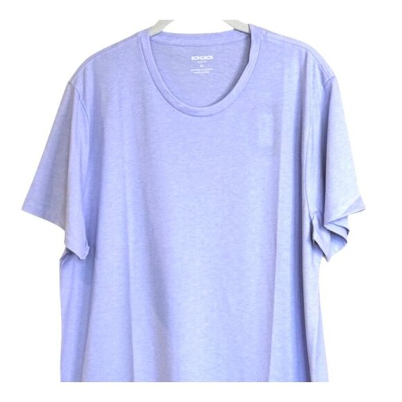 Bonobos Men's Crew Neck Tee Shirt Heather Grape Ice Slim Fit Size XL NWT - Picture 5 of 5